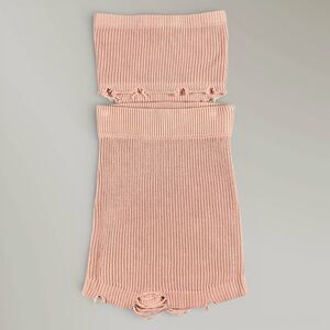 SER.O.YA Lola Dress Pink Ribbed Sweater Cintz Rose Bodycon Size Small NWT